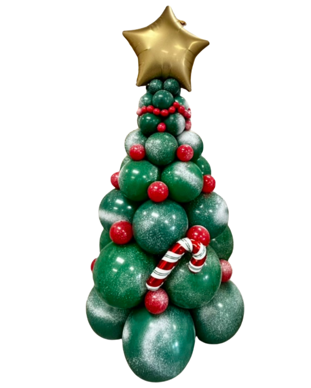 Christmas balloon tree decoration in Prosper