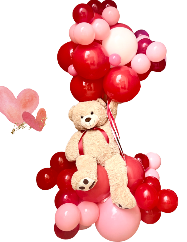 Valentines balloon bouquet in Prosper, TX