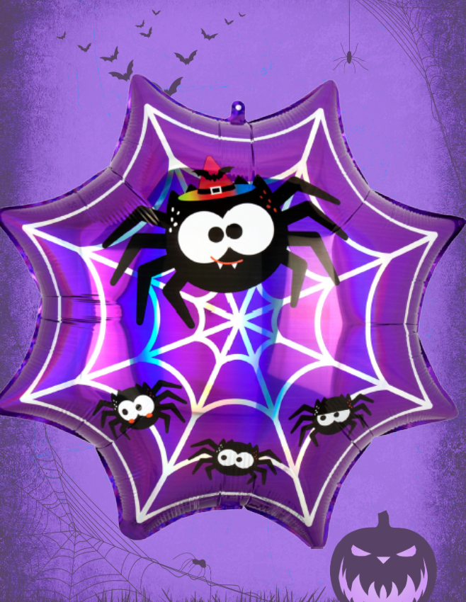 Big foil Helium Spider Web Balloon