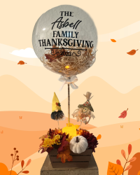 Thanksgiving balloon arrangement in Prosper, TX