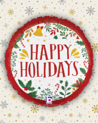 ✨ Happy Holidays Round Foil Balloon (18”)