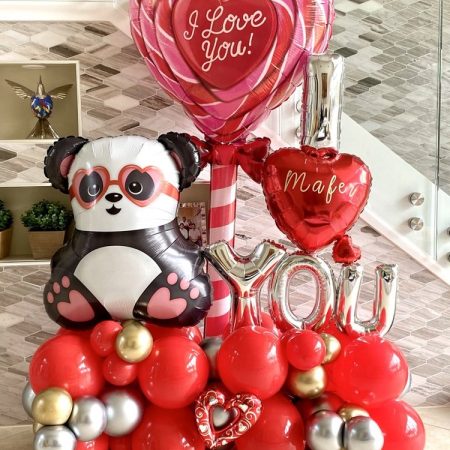 Birthday balloon arrangement in Prosper, Texas