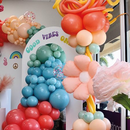 Custom balloon garland decoration for party in Prosper, Texas